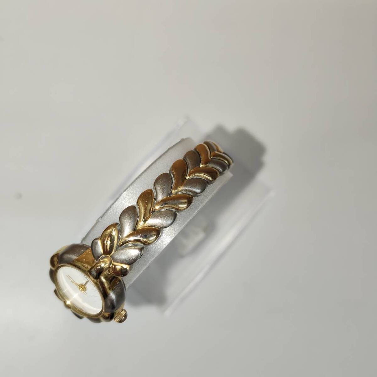 【TM1031】KIMIJIMA キミジマ クォーツ 石付 ラウンド レディース 付属品無 不動_画像3