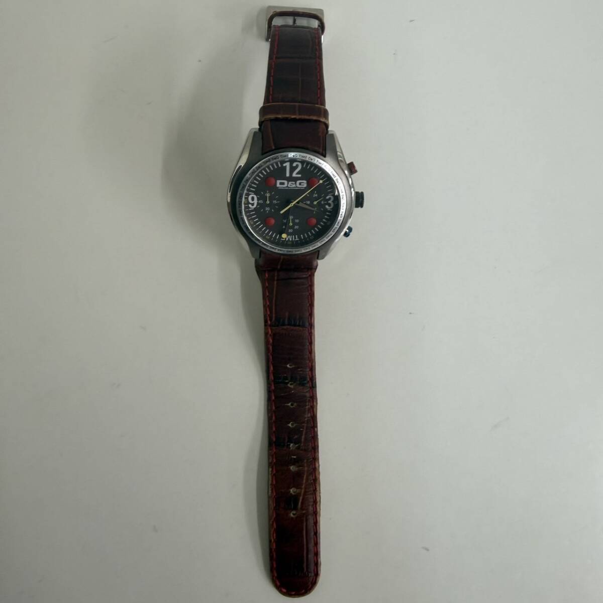 【TS1109】 DOLCE&GABBANA ドルチェアンドガッバーナ ドルガバ 不動 腕時計 _画像2