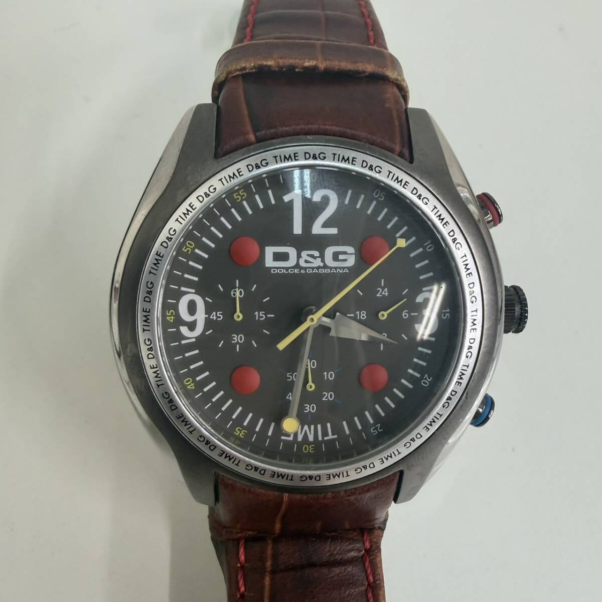 【TS1109】 DOLCE&GABBANA ドルチェアンドガッバーナ ドルガバ 不動 腕時計 _画像1