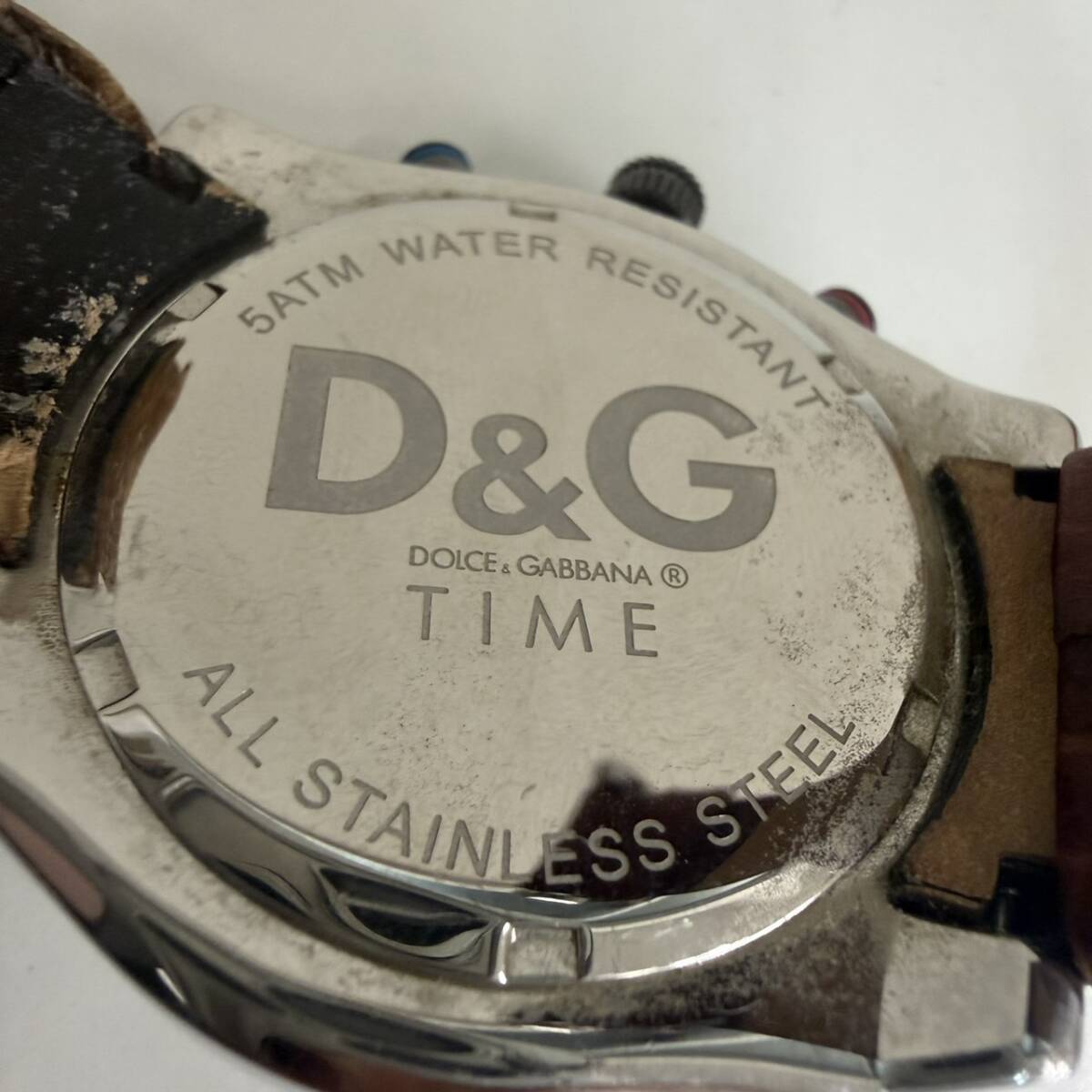 【TS1109】 DOLCE&GABBANA ドルチェアンドガッバーナ ドルガバ 不動 腕時計 _画像6