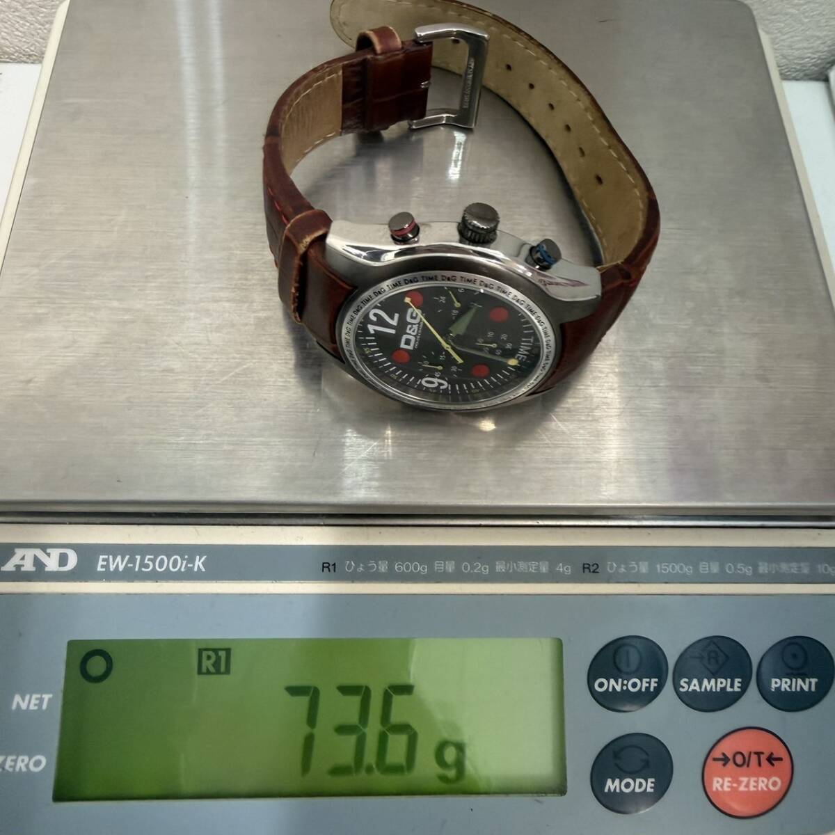 【TS1109】 DOLCE&GABBANA ドルチェアンドガッバーナ ドルガバ 不動 腕時計 _画像10