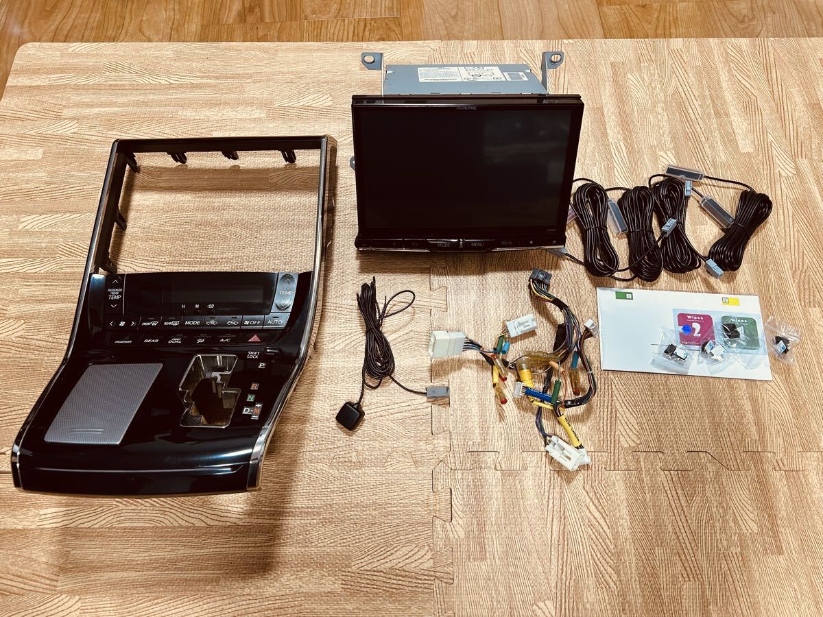 EX1000 アルパイン 10インチ ヴェルファイア ビックX 専用パネル 4chフルセグTV Bluetooth CD→SD録音 DVD 新品フィルムアンテナ 送料無料_画像2