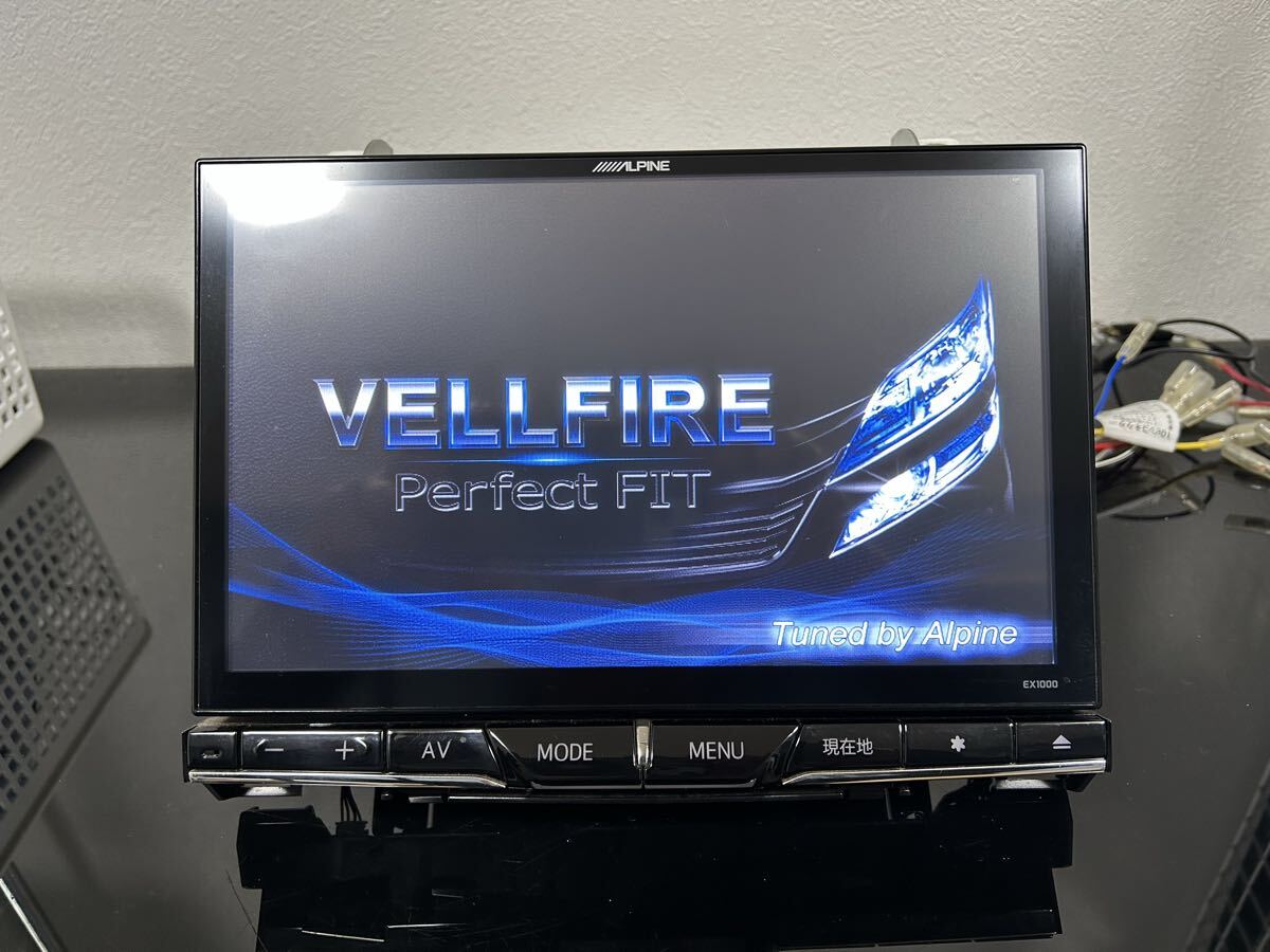 EX1000 アルパイン 10インチ ヴェルファイア ビックX 専用パネル 4chフルセグTV Bluetooth CD→SD録音 DVD 新品フィルムアンテナ 送料無料_画像3