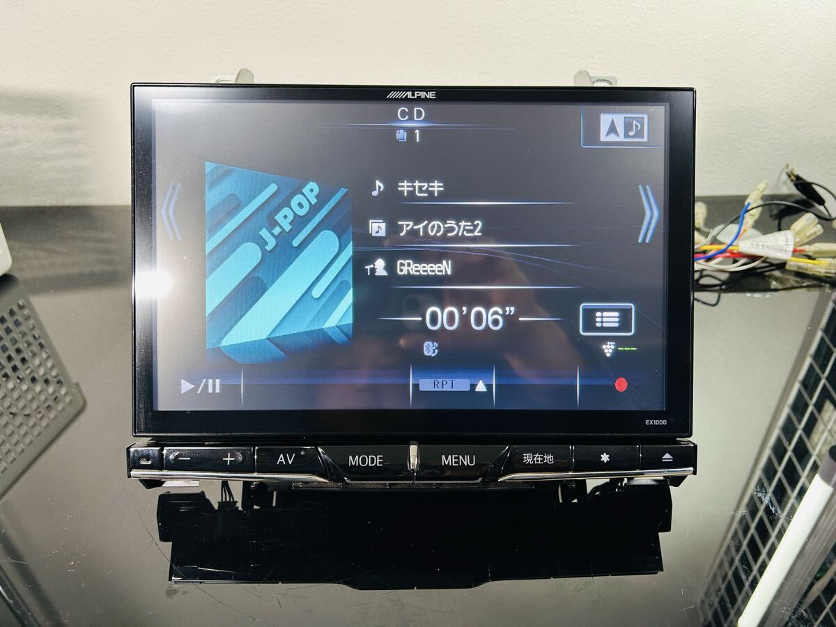 EX1000 アルパイン 10インチ ヴェルファイア ビックX 専用パネル 4chフルセグTV Bluetooth CD→SD録音 DVD 新品フィルムアンテナ 送料無料_画像5
