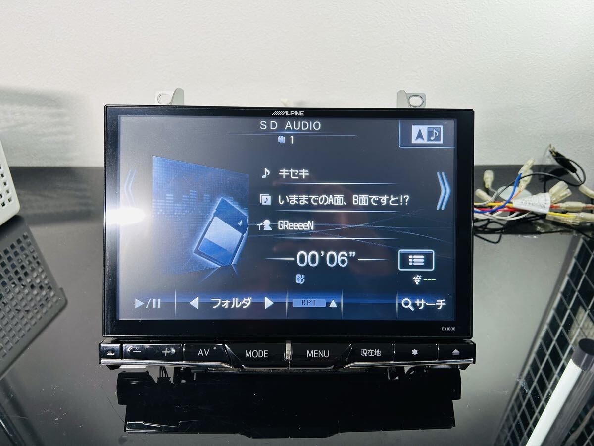 EX1000 アルパイン 10インチ ヴェルファイア ビックX 専用パネル 4chフルセグTV Bluetooth CD→SD録音 DVD 新品フィルムアンテナ 送料無料_画像6