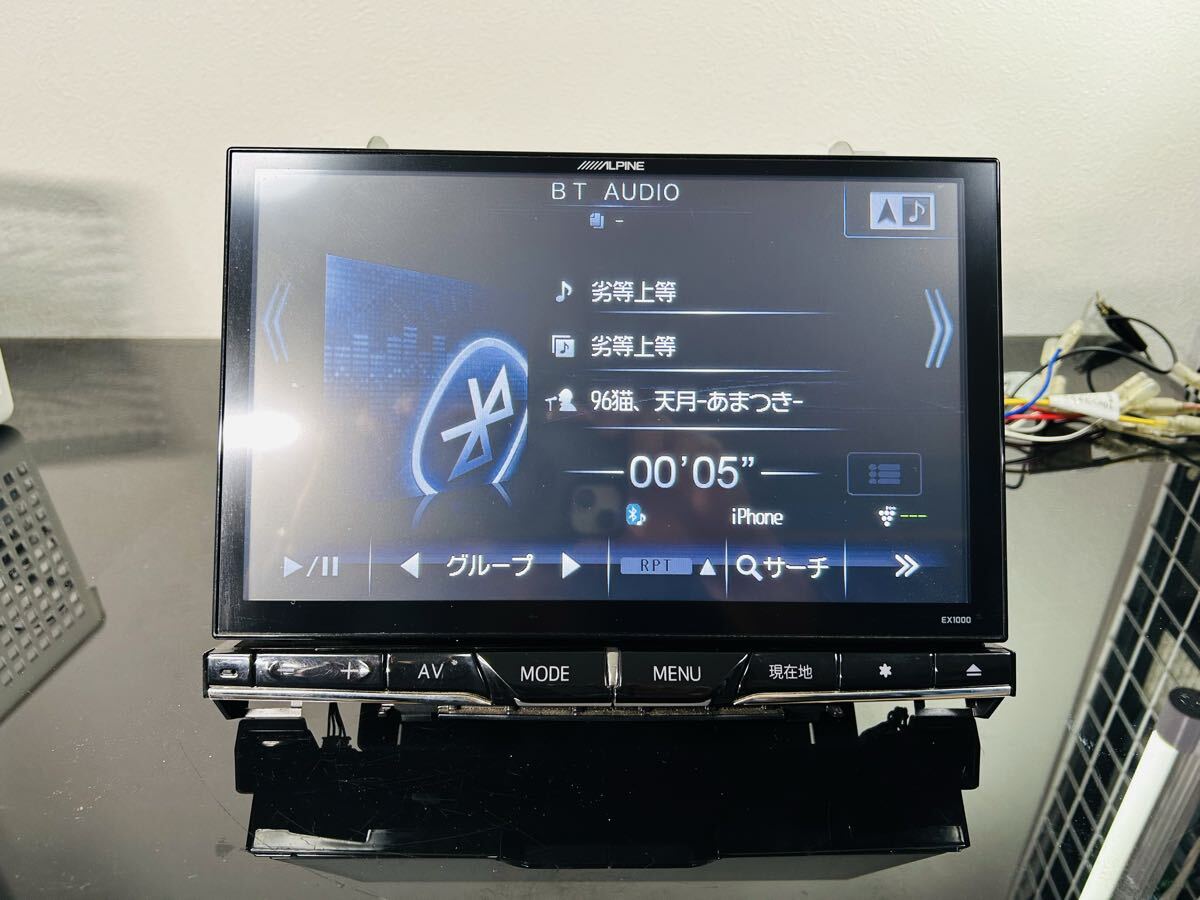 EX1000 アルパイン 10インチ ヴェルファイア ビックX 専用パネル 4chフルセグTV Bluetooth CD→SD録音 DVD 新品フィルムアンテナ 送料無料_画像7