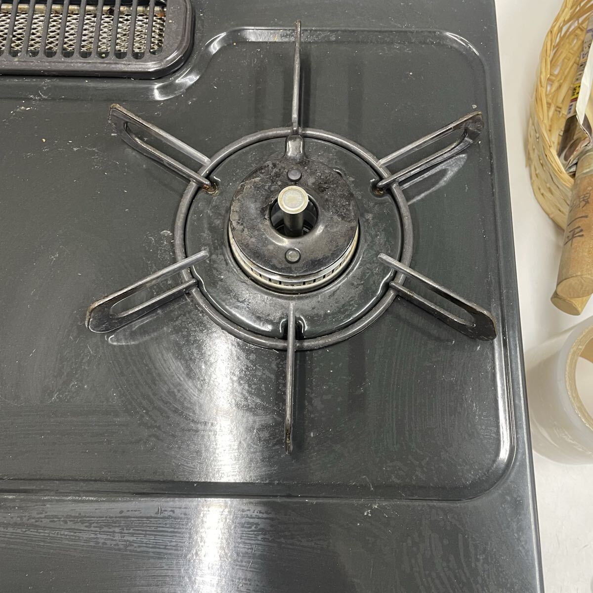 岸170さ パロマ ガスコンロ Paloma ガステーブル LPガス用 2019年製 ブラック IC-S37-R_画像5