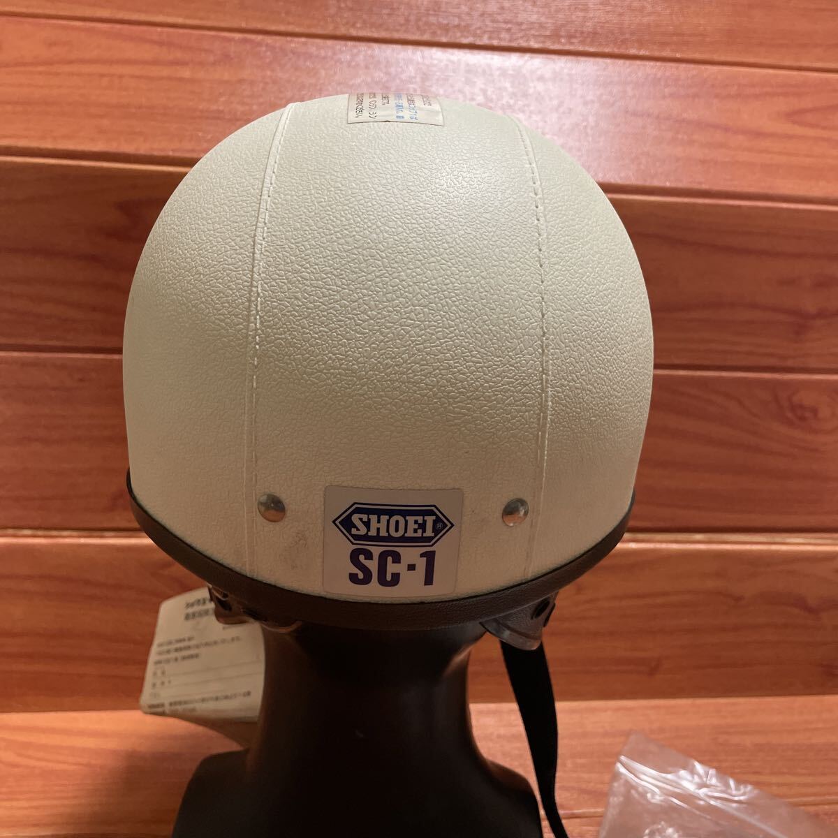  снят с производства редкость подлинная вещь SHOEI SC-1 неиспользуемый товар шлем 54-57 см половина ад весь semi-hat белый новый товар не использовался долгосрочное хранение Shoei ARAI custom Tachibana Vintage 