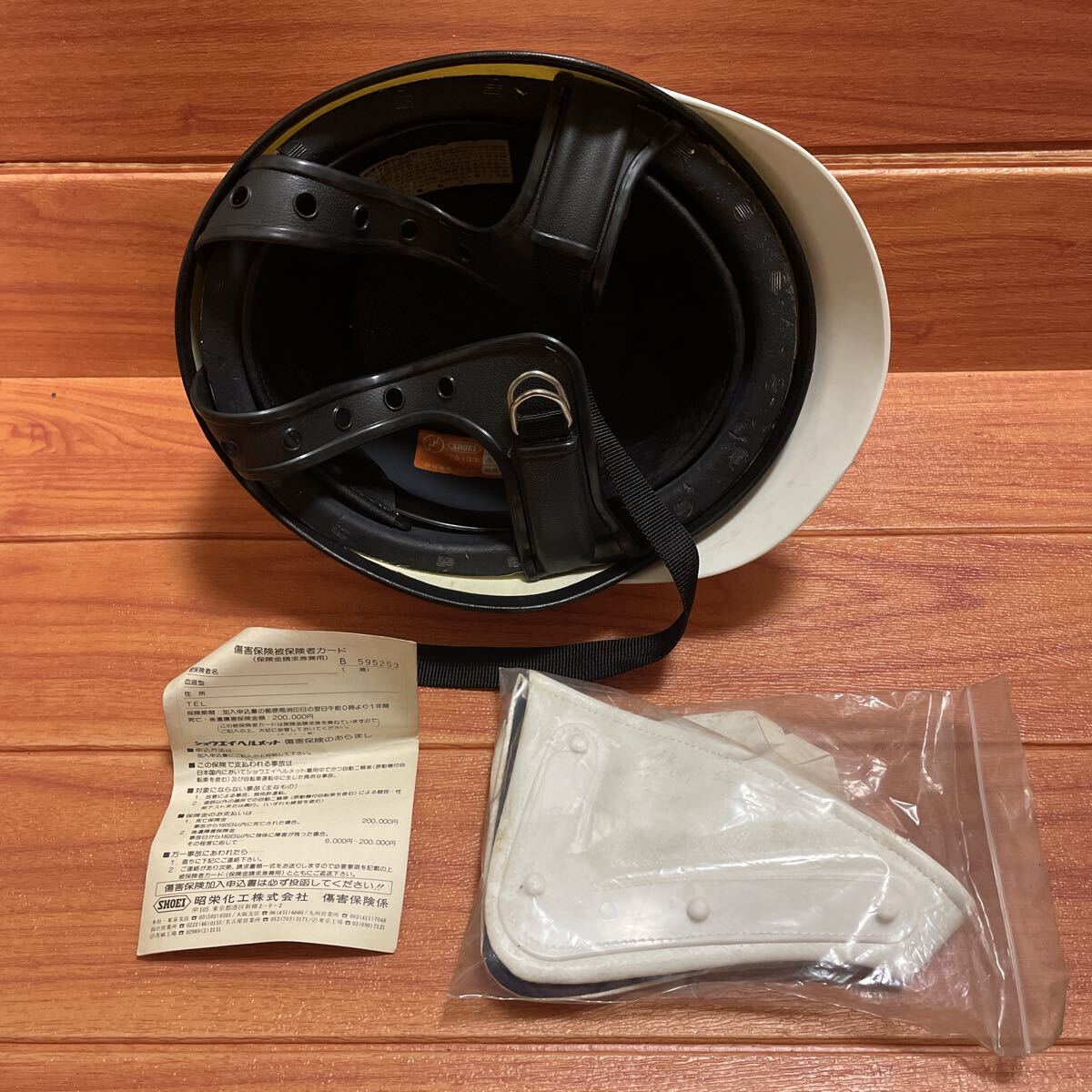  снят с производства редкость подлинная вещь SHOEI SC-1 неиспользуемый товар шлем 54-57 см половина ад весь semi-hat белый новый товар не использовался долгосрочное хранение Shoei ARAI custom Tachibana Vintage 