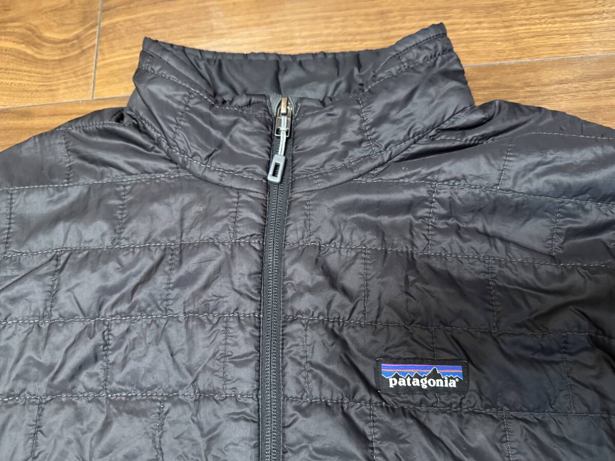 美品 patagonia パタゴニア M's NANO PUFF JKT メンズ・ナノ・パフ・ジャケット ナノパフ サイズM ブラック_画像3