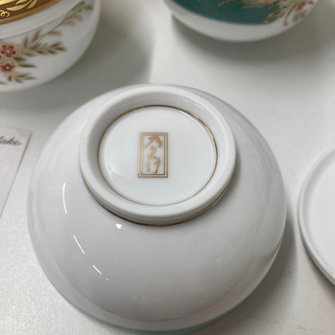 【新品未使用】　乃りたけ　Noritake　5客　蓋付　保管品　湯飲み茶わん　緑茶　お茶　湯呑_画像8