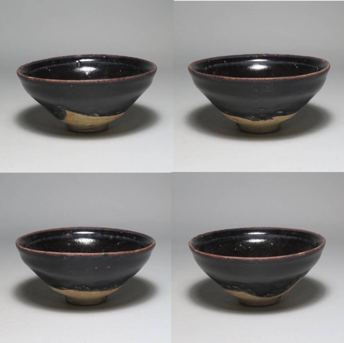 【東】(8-6) 宋～明時代　建盞黒釉天目碗　茶碗　Saga Horizon Limited　海底から引き揚げ　安南　中国美術／骨董品lot:111309_画像2