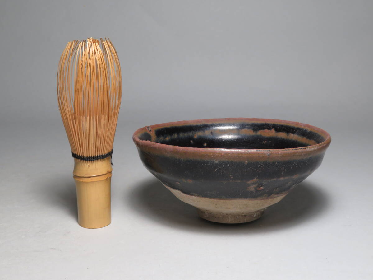 【東】(8-3) 宋～明時代　建盞黒釉天目碗　茶碗　Saga Horizon Limited　海底から引き揚げ　安南　中国美術／骨董品lot:111306_画像9