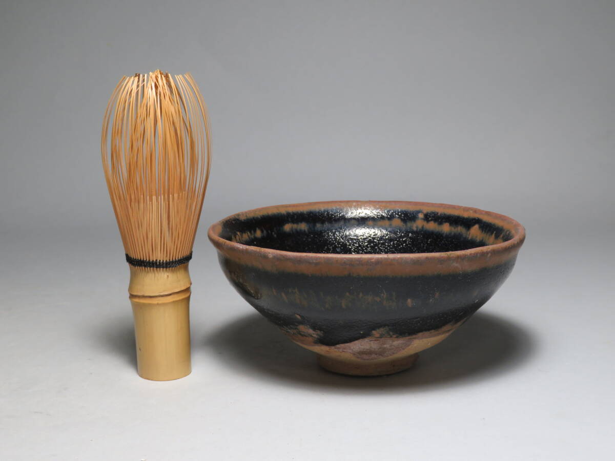 【東】(8-4) 宋～明時代　建盞黒釉天目碗　茶碗　Saga Horizon Limited　海底から引き揚げ　安南　中国美術／骨董品lot:111307_画像8