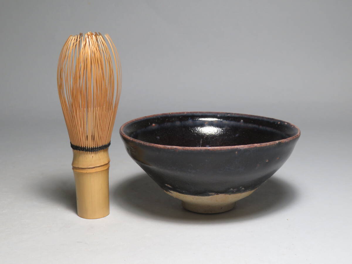 【東】(8-6) 宋～明時代　建盞黒釉天目碗　茶碗　Saga Horizon Limited　海底から引き揚げ　安南　中国美術／骨董品lot:111309_画像8