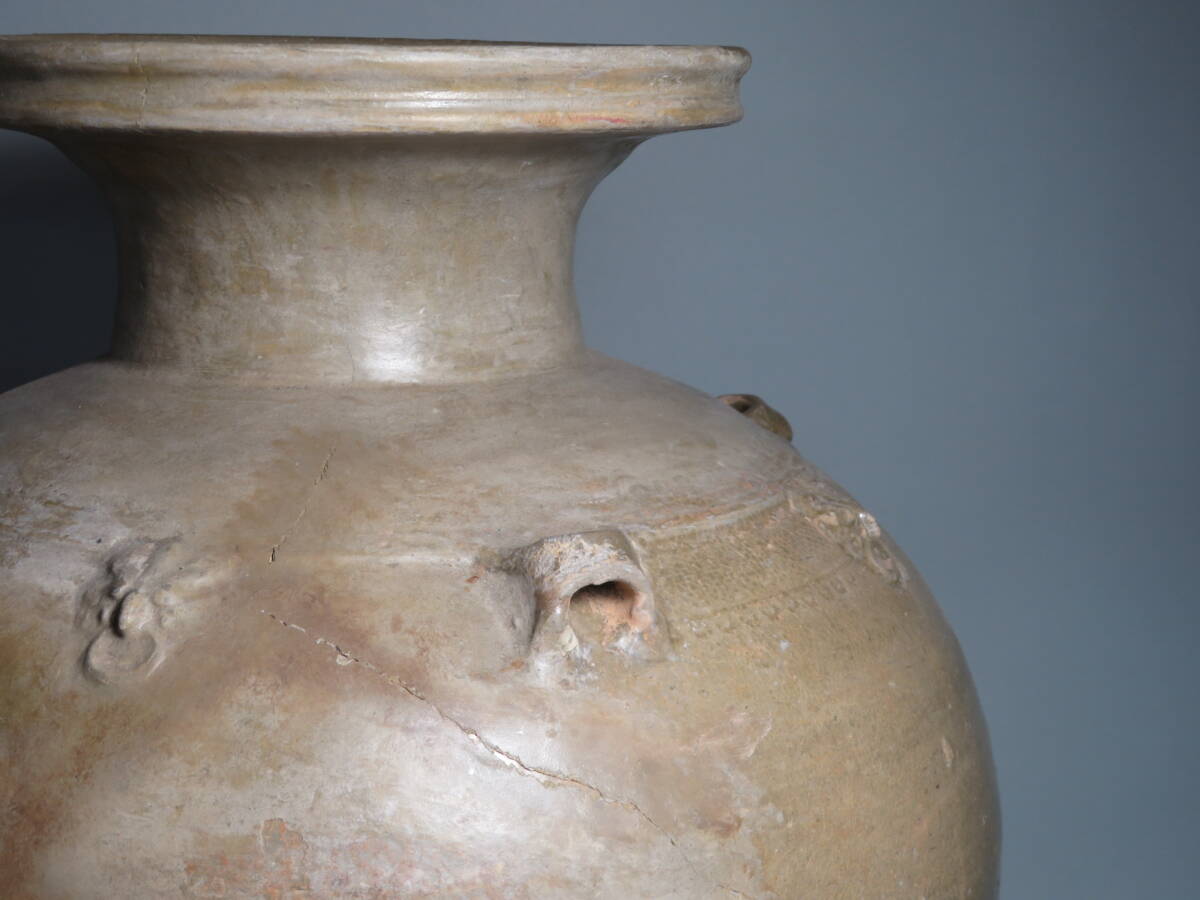 【東】 晋時代　青磁大壷　Saga Horizon Limited　海底から引き揚げ　安南　中国美術／骨董品　lot:112802_画像8