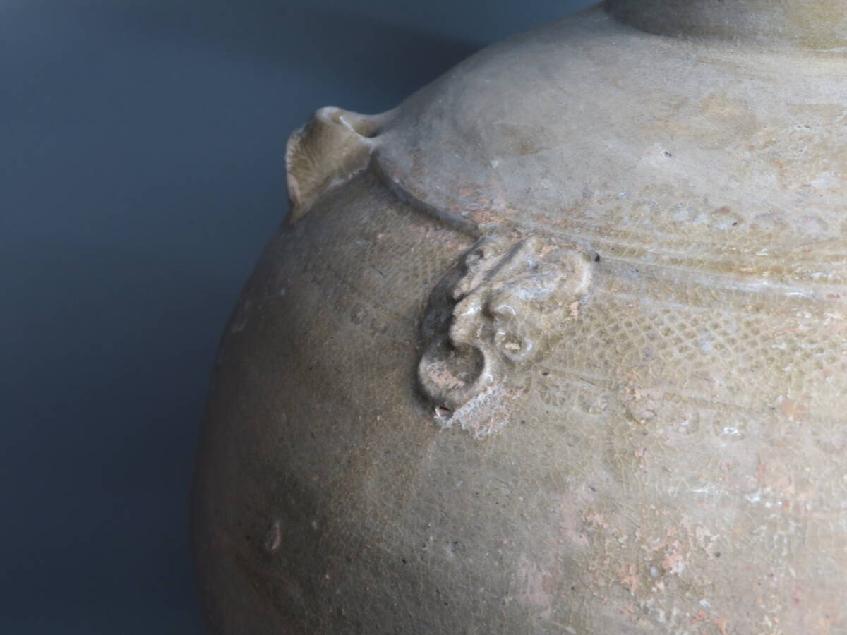 【東】 晋時代　青磁大壷　Saga Horizon Limited　海底から引き揚げ　安南　中国美術／骨董品　lot:112802_画像7