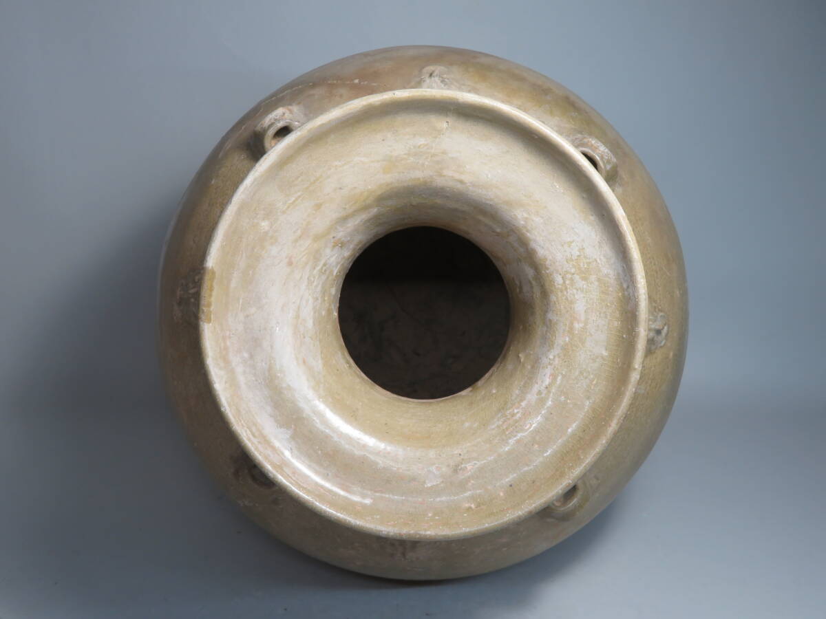 【東】 晋時代　青磁大壷　Saga Horizon Limited　海底から引き揚げ　安南　中国美術／骨董品　lot:112802_画像5