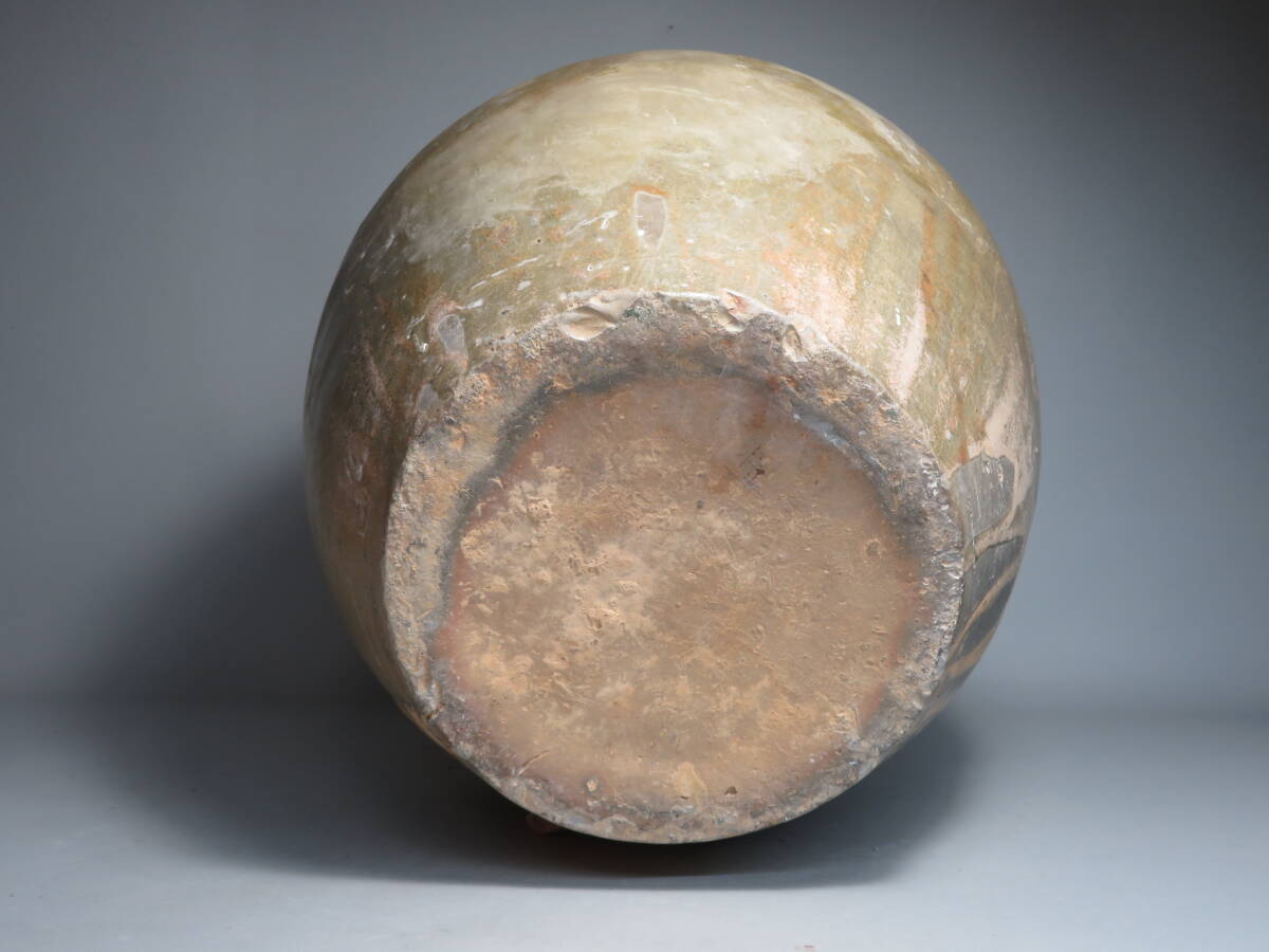 【東】 晋時代　青磁大壷　Saga Horizon Limited　海底から引き揚げ　安南　中国美術／骨董品　lot:112802_画像9