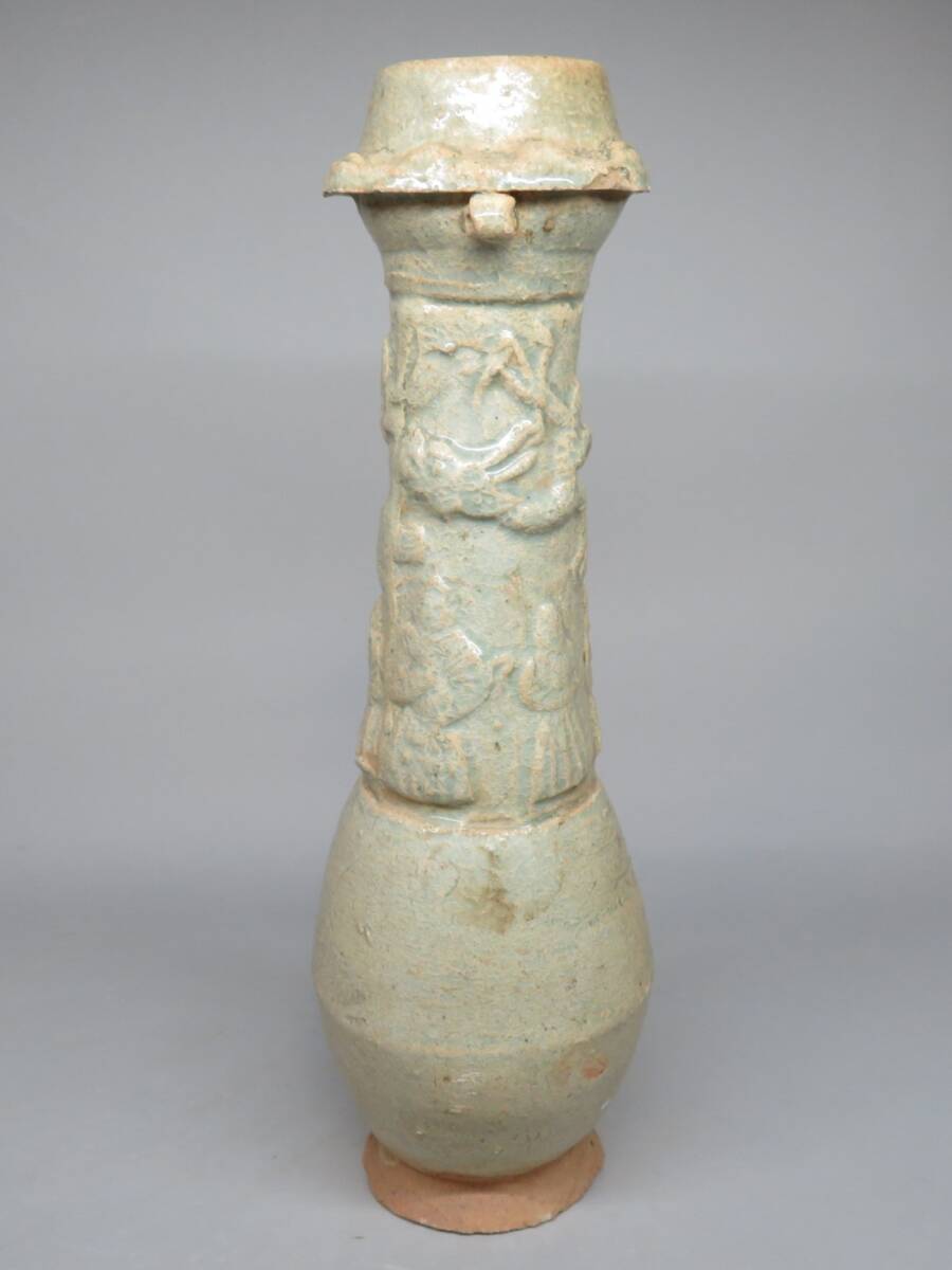 【東】2-2 南宋時代　青白磁 日月壺 日月瓶　　Saga Horizon Limited　海底から引き揚げ　安南　中国美術／骨董品　lot:111327_画像1