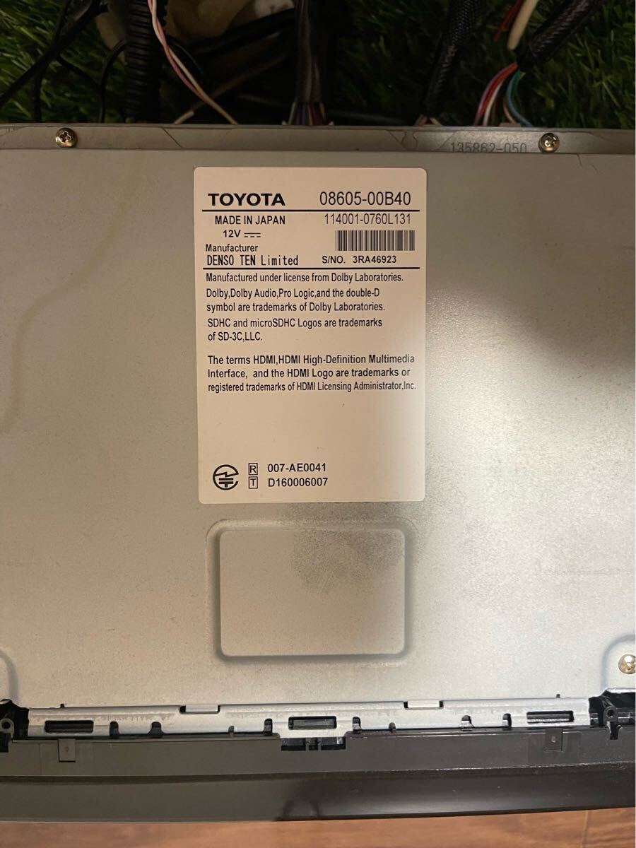 トヨタナビNSZT-Y68T 9インチ CD/DVD/SD/Bluetooth/フルセグTV_画像4