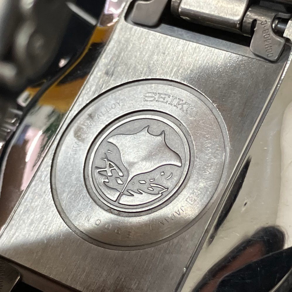 ★☆5 SEIKO SCUBA MASTER KINETIC PIPIN LIMITED EDITION 腕時計 セイコー スキューバマスター1 SBCW007 5M45-6A60 チタニウム 稼働 中古_画像2