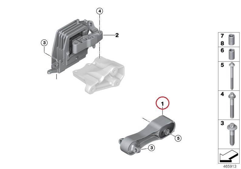 BMW F48 X1 sdrive18i xdrive18d 20i 25i エンジンマウント ベントラムサポート 22116885788 22116855778 22116885786 純正OEM_画像2