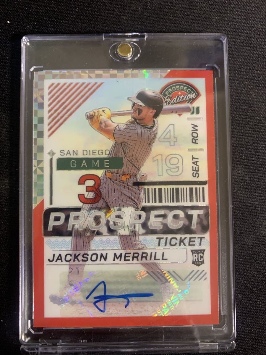 Panini Jackson merill автограф автограф Baseball MLB Prospect Edition Auto