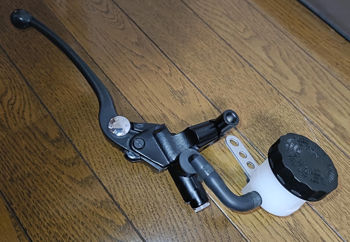 NISSIN 【標準レバー】ブレーキマスターシリンダーキット【横型 1/2インチ／タンク別体式】 本体：ブラック×レバー：ブラック ブレーキ_画像3