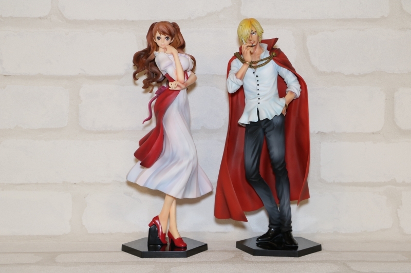 ワンピース フィギュア GLITTER&BRAVE-SANJI- -CHARLOTTE PUDDING- 2体セット　リペイント_画像1