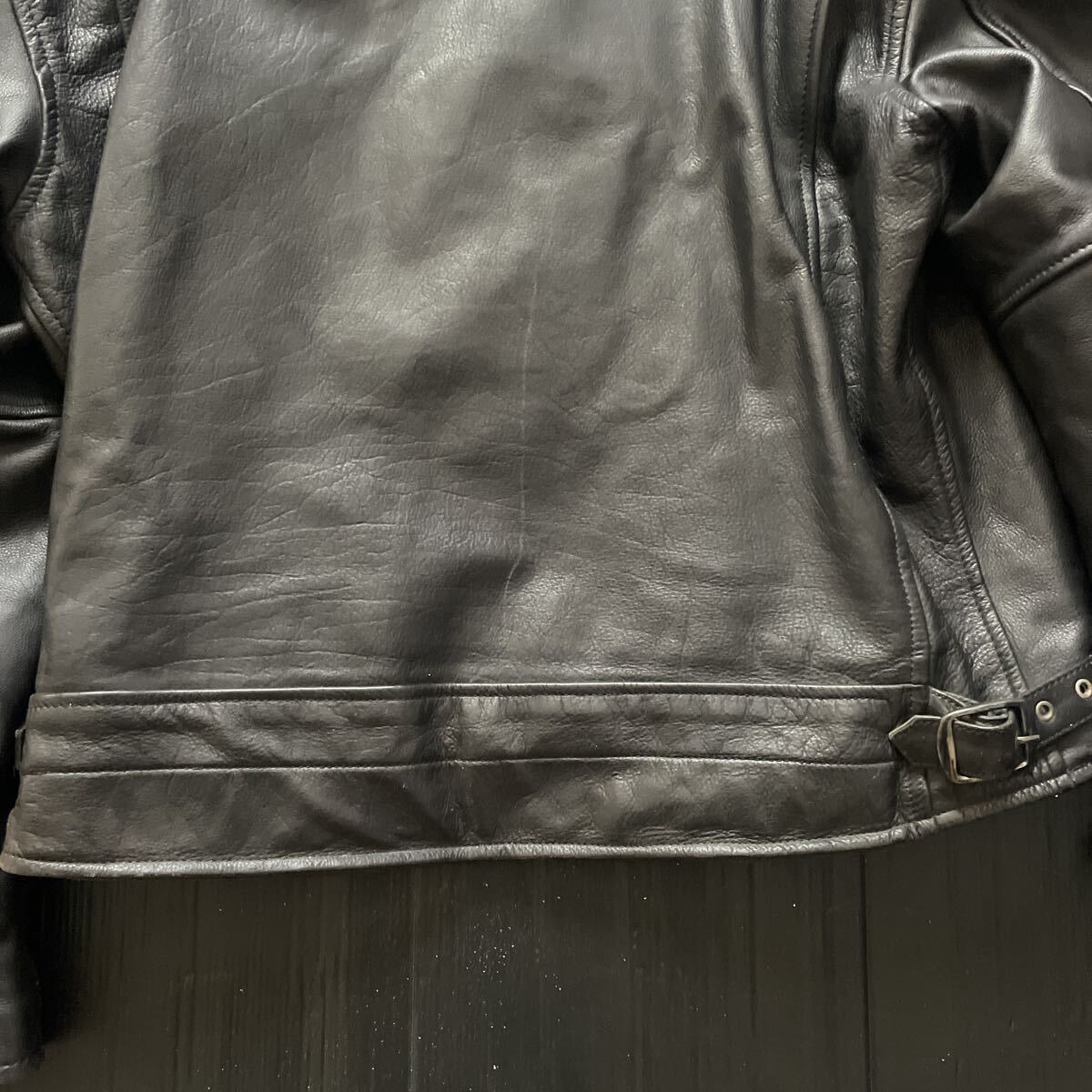 レザージャケット 革ジャン　MOTO FIELD 黒　5L_画像5