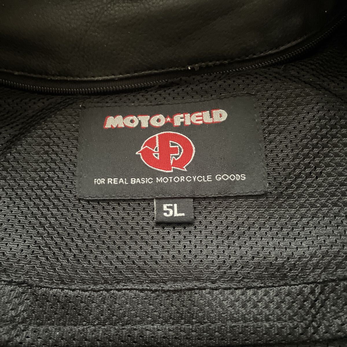 レザージャケット 革ジャン　MOTO FIELD 黒　5L_画像9