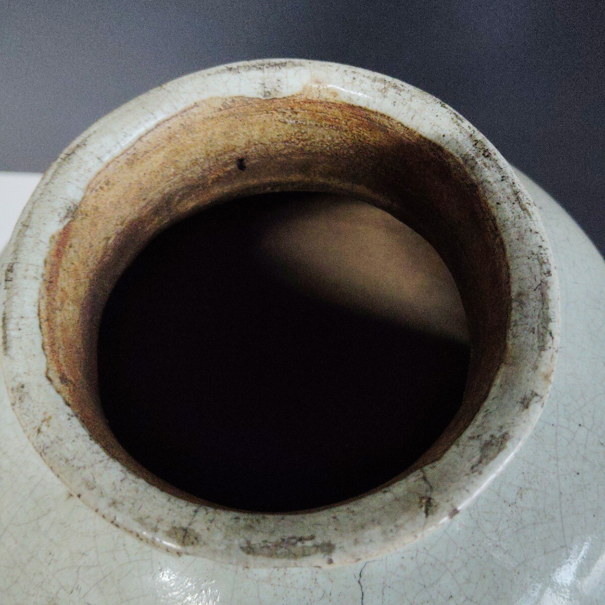 李朝 高麗 白磁 朝鮮古陶磁器 韓国美術 時代物 中国美術?ヒビ釉_画像3