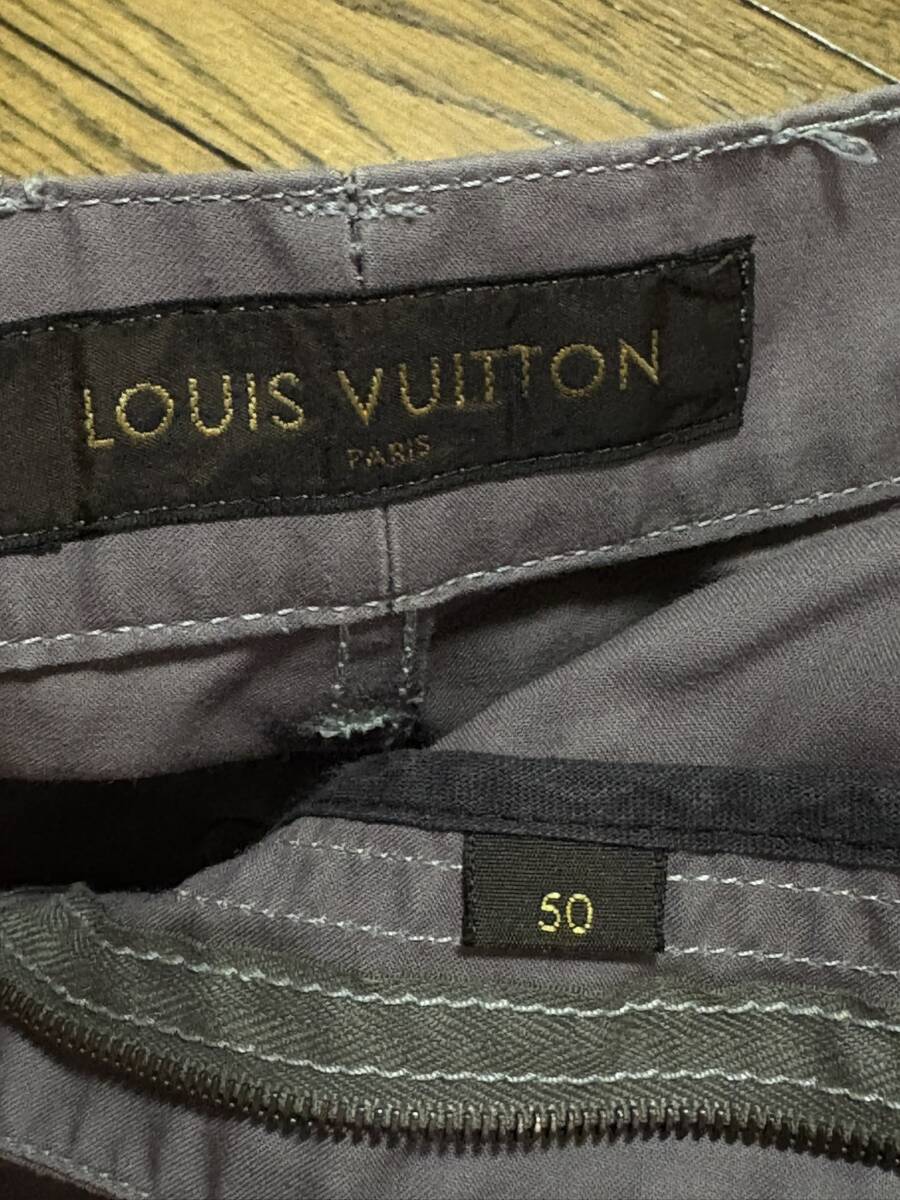 LOUIS VUITTON ルイ ヴィトン切替 コットン パンツ ルイヴィトンジャパンタグ イタリア製 50 　　　　　　　　　　　　BJBE.AA_画像7