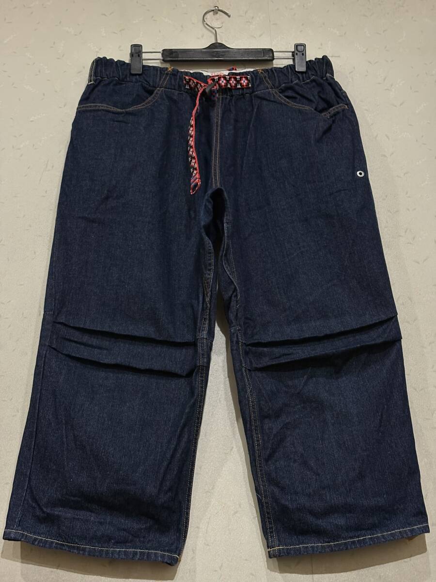 CUNE キューンOB08EM182 2連ウサギ イージークロップドデニム パンツ 濃紺 日本製 マンモス 3 BJBE.AA_画像2