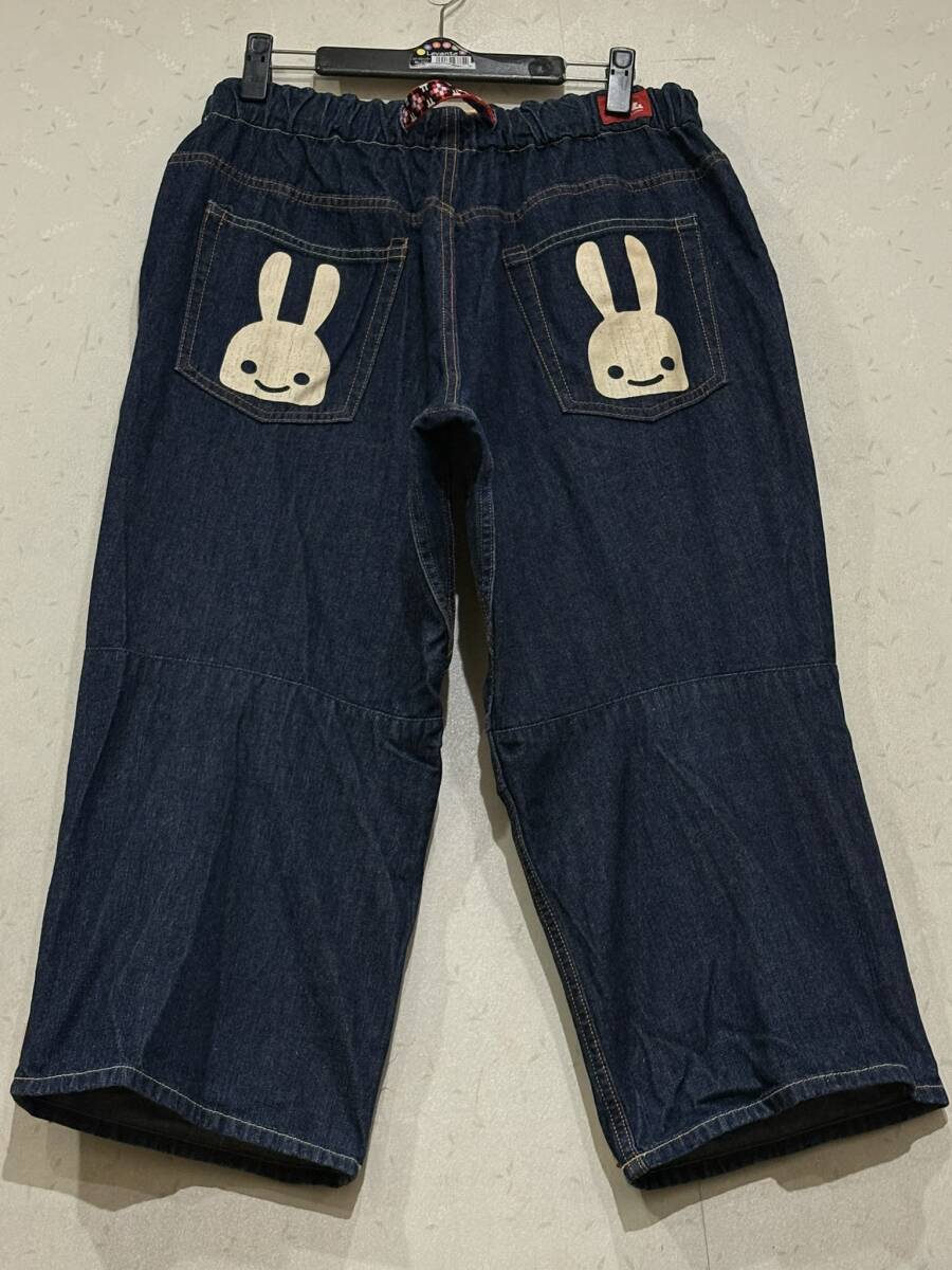 CUNE キューンOB08EM182 2連ウサギ イージークロップドデニム パンツ 濃紺 日本製 マンモス 3 BJBE.AA_画像1