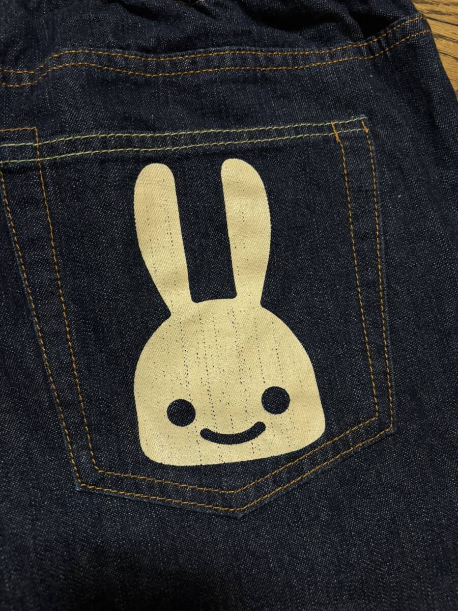 CUNE キューンOB08EM182 2連ウサギ イージークロップドデニム パンツ 濃紺 日本製 マンモス 3 BJBE.AA_画像4