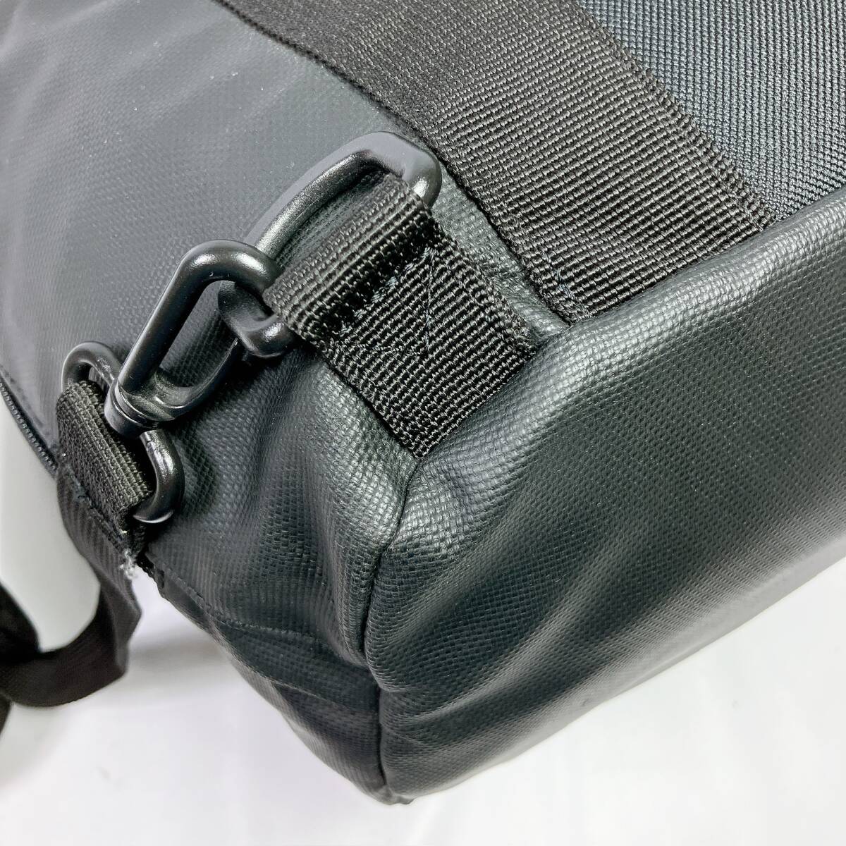 D2201◯ ALPHA INDUSTRIES アルファインダストリーズ リュックサック バックパック ブラック 黒 メンズ キャンバス エンボス加工 メッシュ_画像6