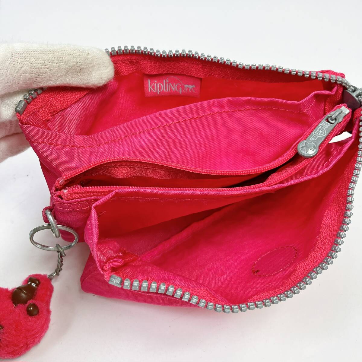 D2243◯ 卸売 Kipling キプリング ハンドバッグ トートバッグ ポーチ 小物入れ キャンバス コンパクトウォレット 長財布 レディース_画像5