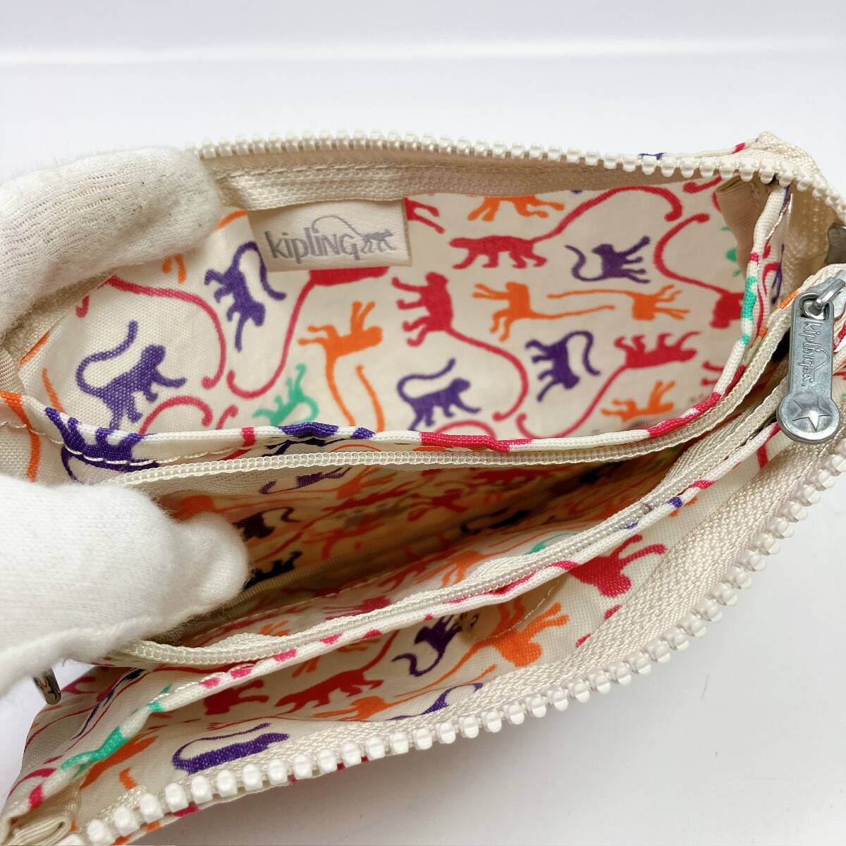 D2243◯ 卸売 Kipling キプリング ハンドバッグ トートバッグ ポーチ 小物入れ キャンバス コンパクトウォレット 長財布 レディース_画像7