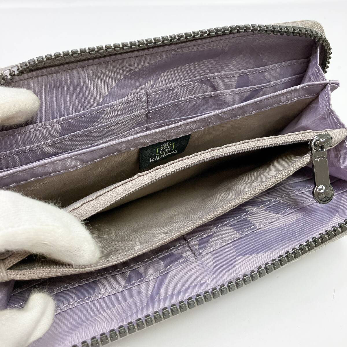 D2243◯ 卸売 Kipling キプリング ハンドバッグ トートバッグ ポーチ 小物入れ キャンバス コンパクトウォレット 長財布 レディース_画像9