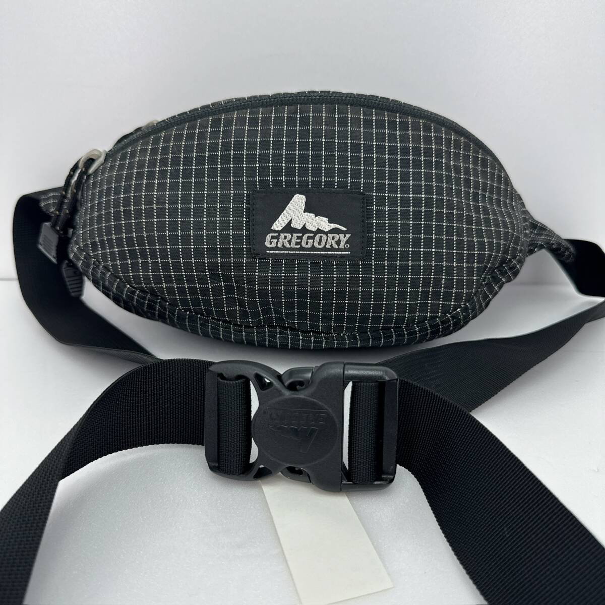 d13◯ GREGORY グレゴリー ウエストバッグ ウエストポーチ ブラック 黒 ユニセックス ファスナー ランニングポーチ バックル コットン_画像1