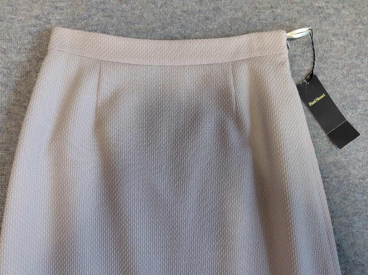  новый товар PAUL STUART paul (pole) Stuart прекрасное качество шерсть твид A линия юбка 6(M) сиреневый розовый 39600 иен 