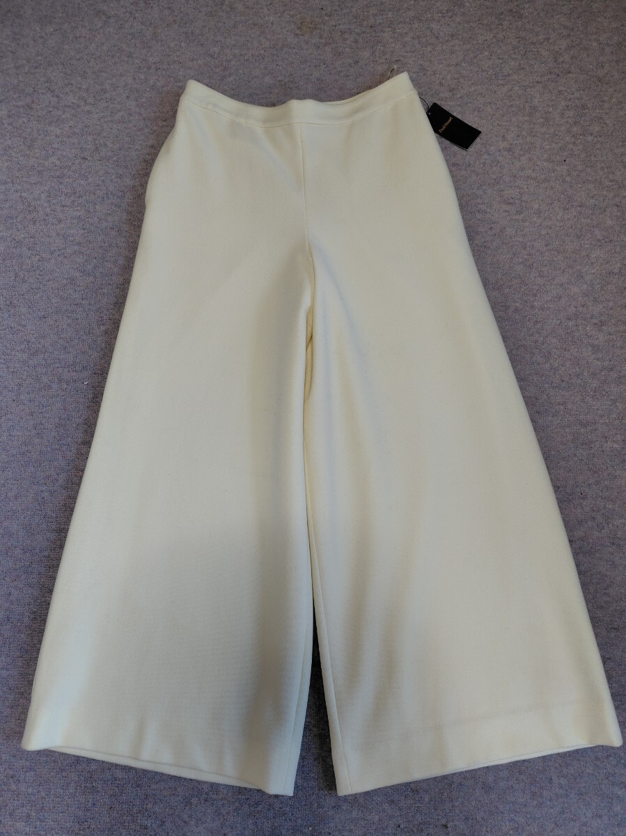  новый товар PAUL STUART paul (pole) Stuart tech wave Cross широкий брюки 8(L) ecru 