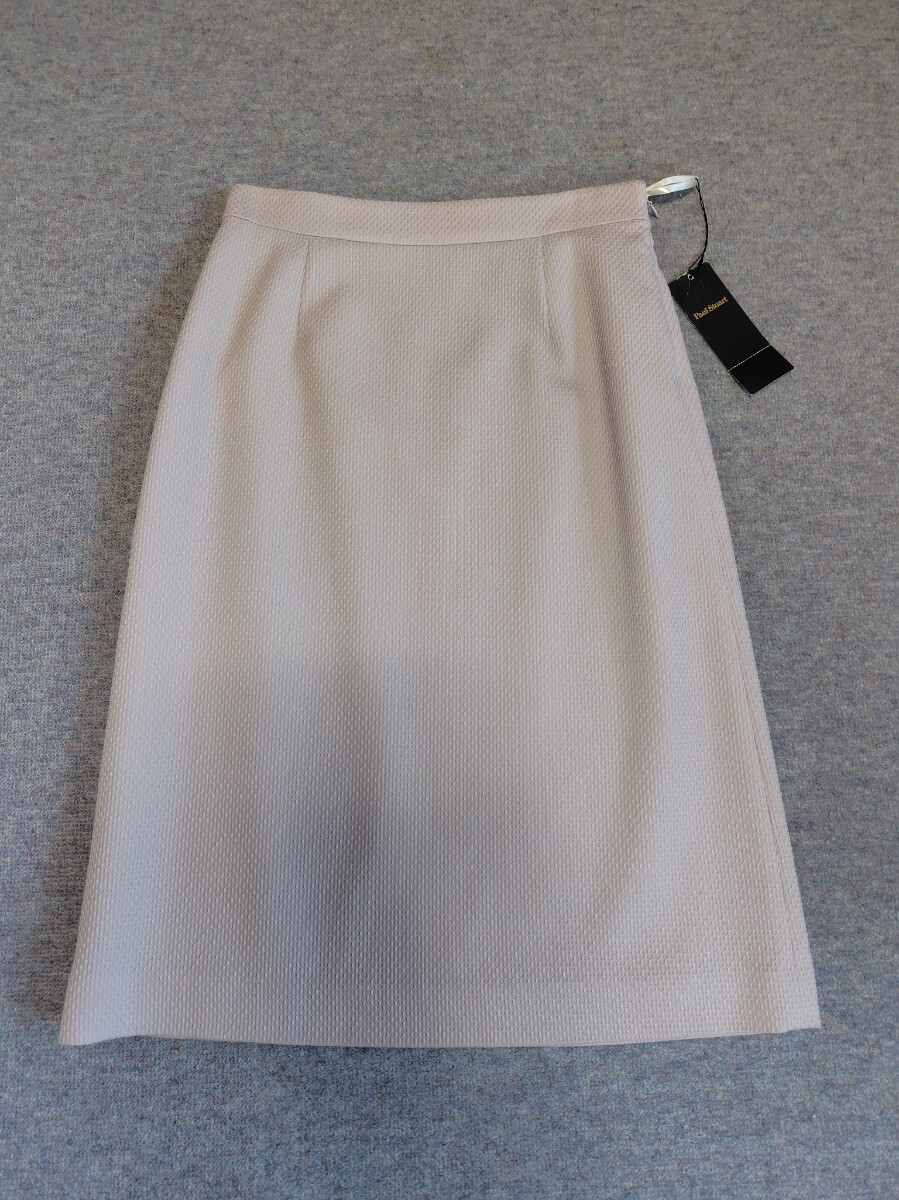  новый товар PAUL STUART paul (pole) Stuart прекрасное качество шерсть твид A линия юбка 6(M) сиреневый розовый 39600 иен 