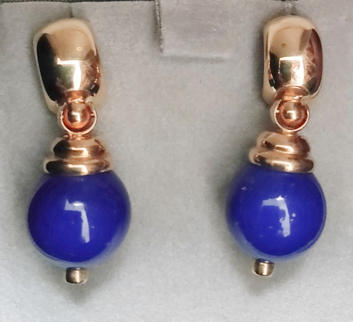 ★18金 ラピスラズリ ピアス★k18ゴールド アクセサリー_画像1