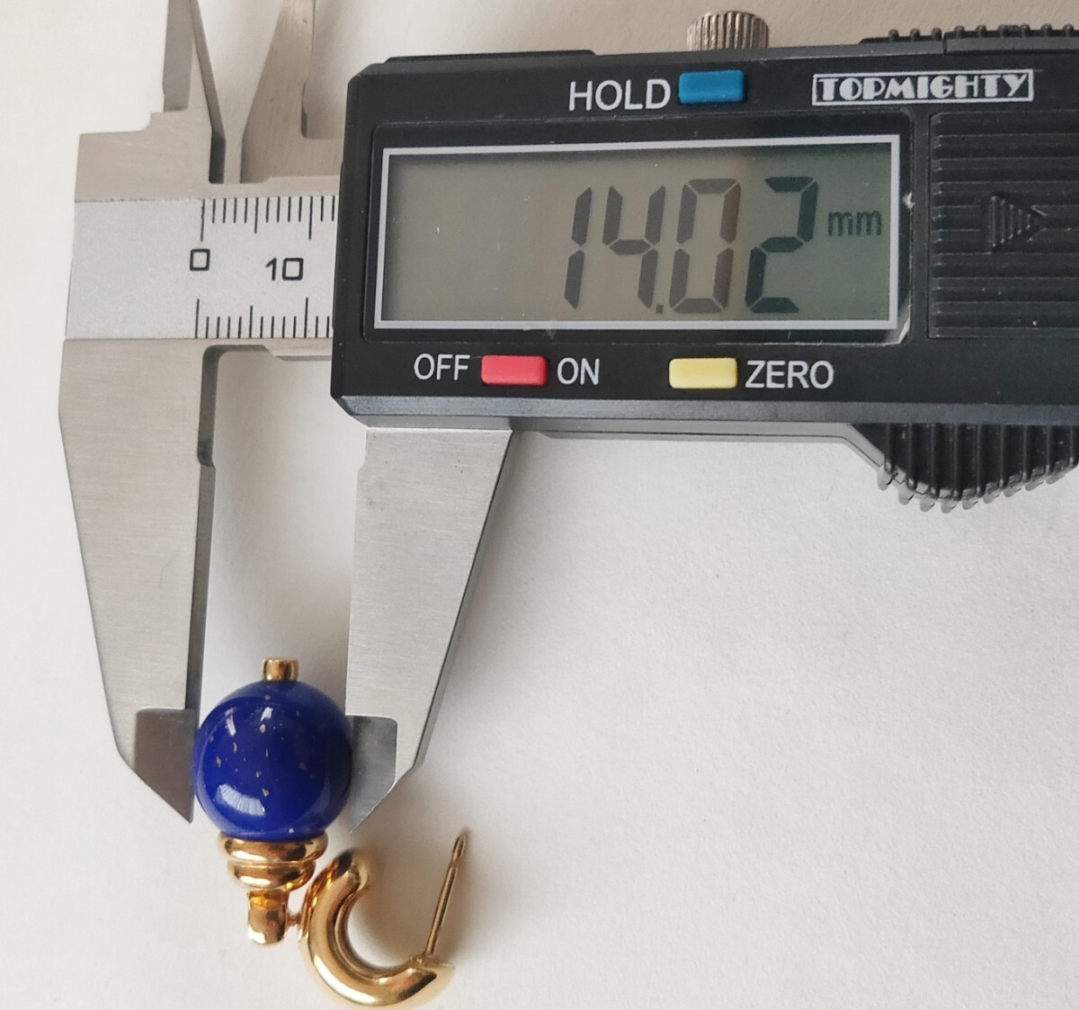 ★18金 ラピスラズリ ピアス★k18ゴールド アクセサリー_画像8