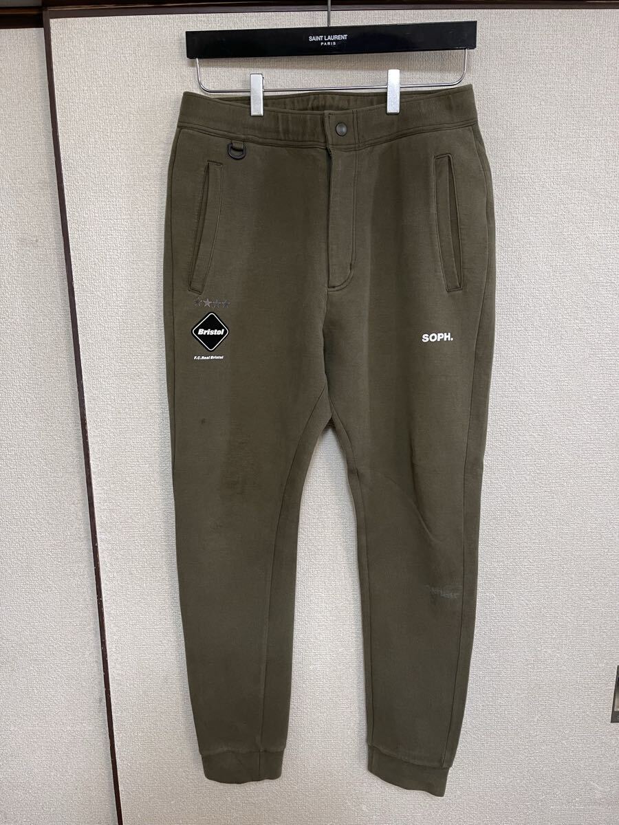 【即決】 FCRB f.c real bristol エフシーレアルブリストル SOPHNET ソフネット SWEAT TRAINING PANTS パンツ スウェット khaki カーキ_画像4