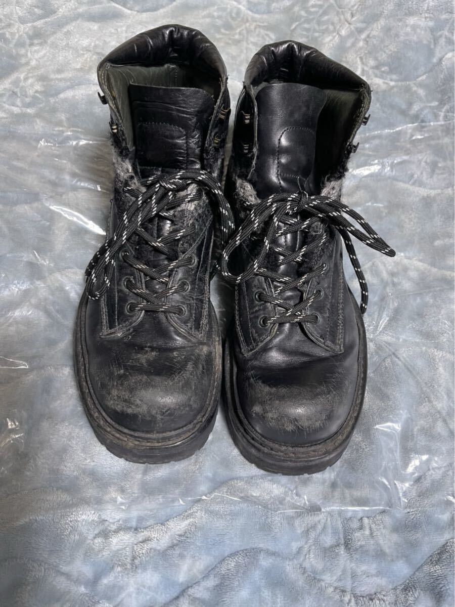 【即決早い者勝ち】 NUMBER NINE ナンバーナイン LEATHER TREKKING BOOTS レザートレッキングブーツ 靴 くつ BLACK ビブラムソール_画像1