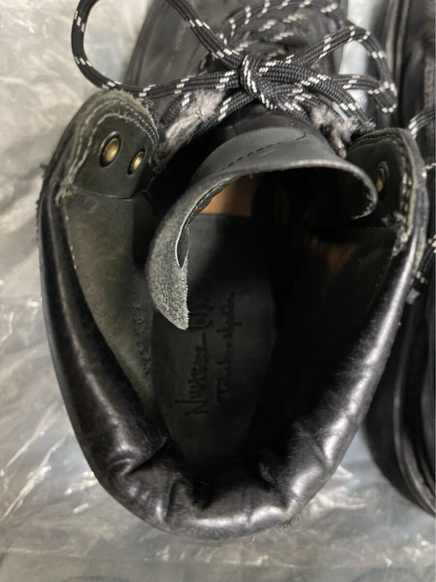 【即決早い者勝ち】 NUMBER NINE ナンバーナイン LEATHER TREKKING BOOTS レザートレッキングブーツ 靴 くつ BLACK ビブラムソール_画像6